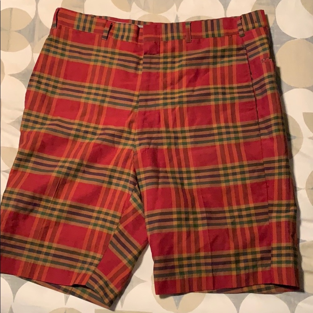 Men’s Plaid Vintage Bermuda Shorts